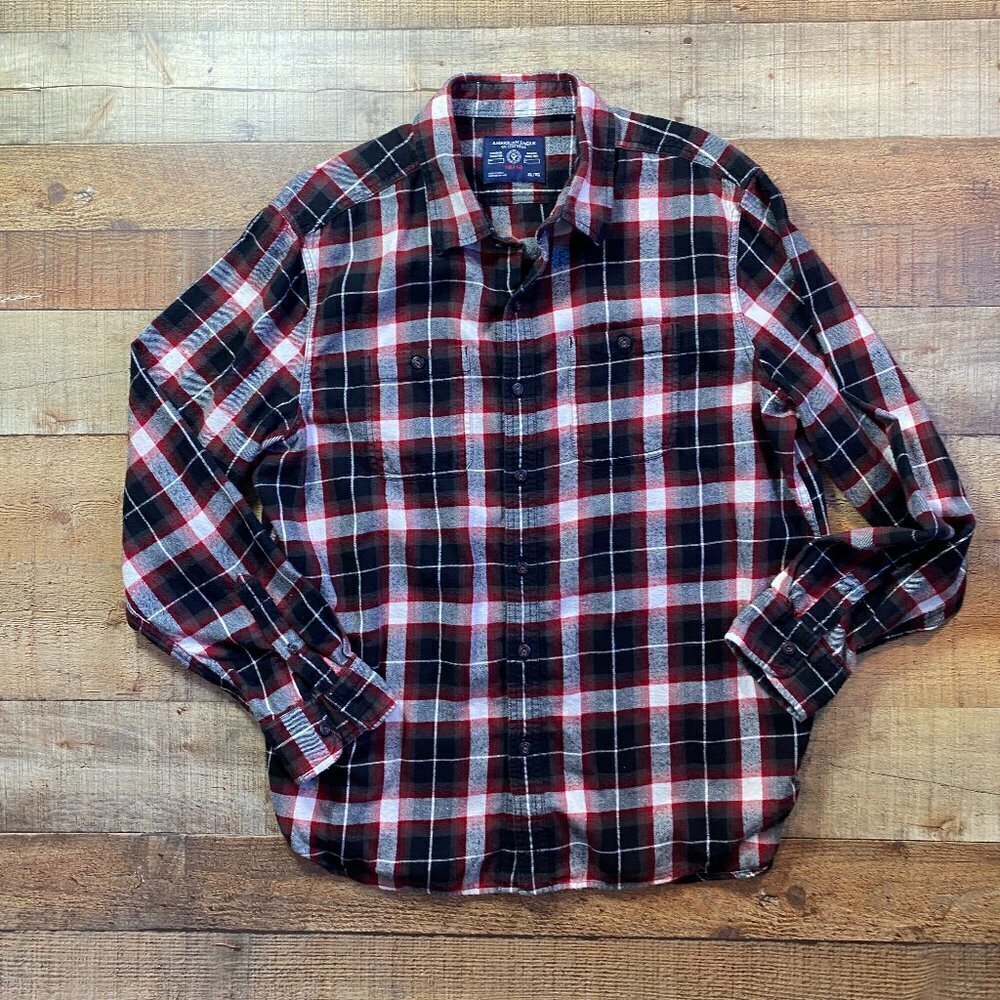 Men's AEO Prep Fit Flannel Shirt size XL